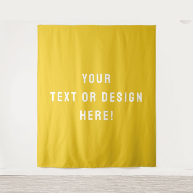 Custom XL Mustard Tapestry – Make It Yours Today (Front)