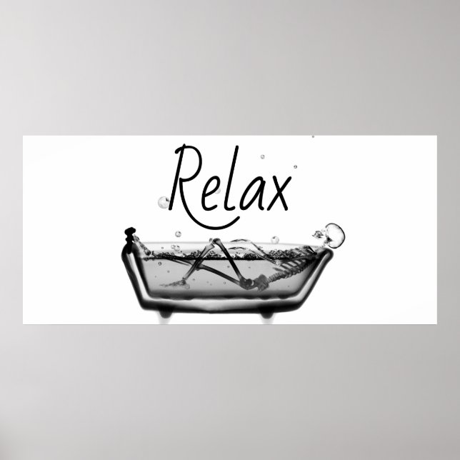 Custom Xray Fish Aquarium Backgrounds Relax Bath P Poster (Front)