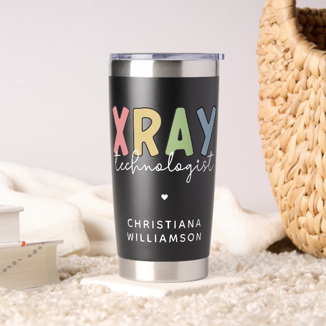 Custom Xray Technologist X-ray Tech Gifts Insulated Tumbler (Living Room)