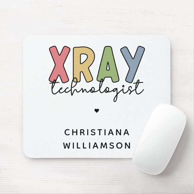 Custom Xray Technologist X-ray Tech Gifts Mouse Mat (With Mouse)