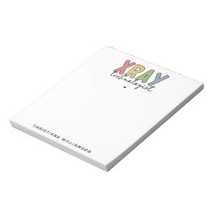 Custom Xray Technologist X-ray Tech Gifts Notepad