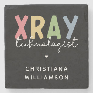 Custom Xray Technologist X-ray Tech Gifts Stone Coaster