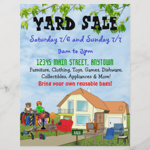 Custom Yard or Garage Sale Flyers