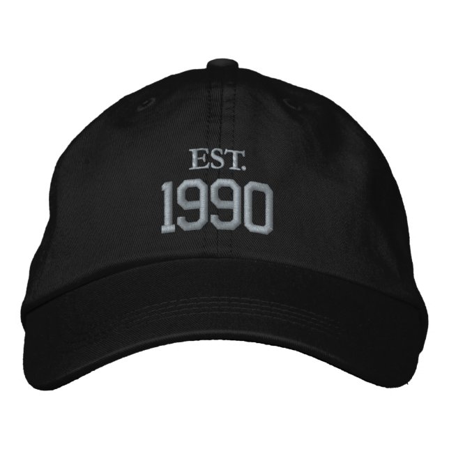 Custom Year / Date Commemorative Embroidered Hat (Front)