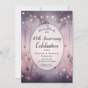 Custom Year Ethereal Fairy Lights Forest   Invitation