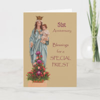 Custom Year Fifty-First Ordination Anniversary