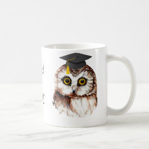 Custom Year Graduation Fun Wise Owl Coffee Mug