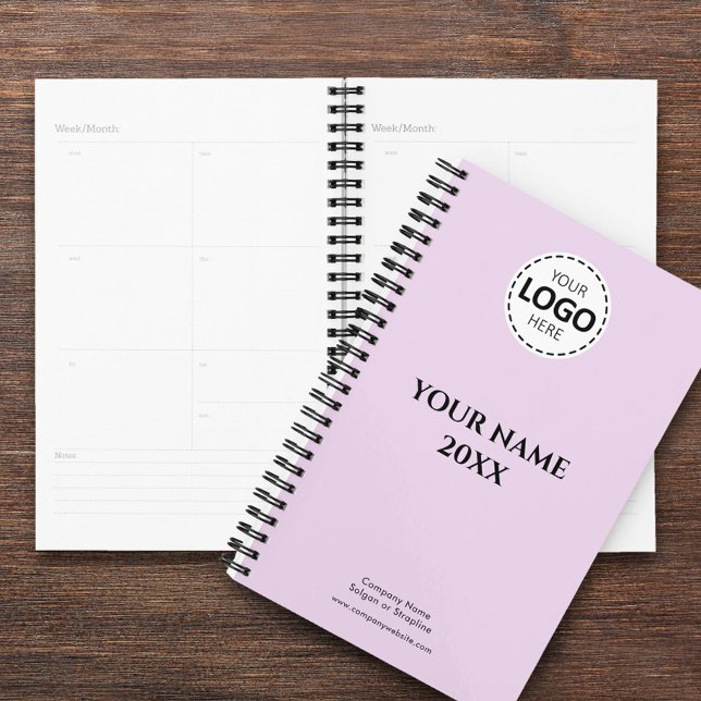Custom Year, Logo, Name and Text, Lavender Diary Planner (Creator Uploaded)