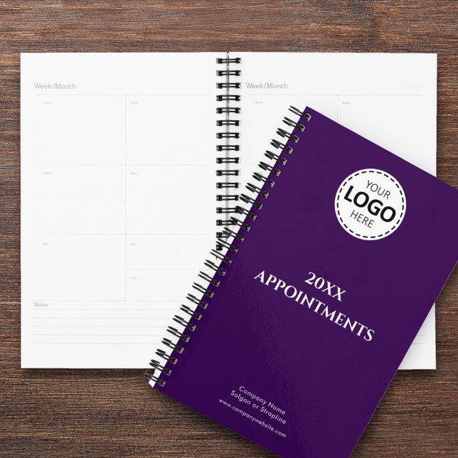 Custom Year, Logo,Text, Purple Appointment Planner (Creator Uploaded)