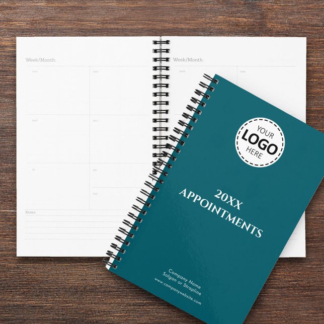 Custom Year, Logo,Text, Teal Appointment Planner (Creator Uploaded)