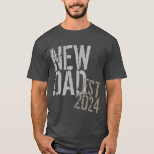Custom Year New Dad Grunge Father's Day T-Shirt