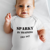 Custom Year "Sparky in Training" Electrician
