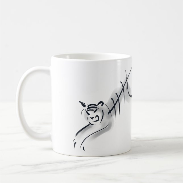  Custom Year stylised Tiger Chinese Ideogram Mug (Left)