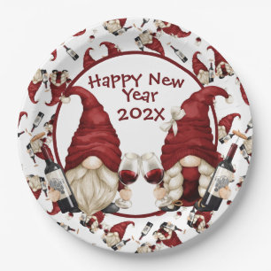 Custom Yearly New Year Paper Plate