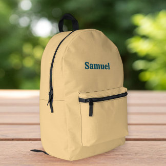 Custom Yellow Backpack for Him and Her