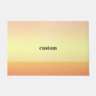 custom yellow doormat