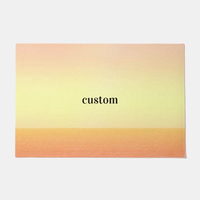 custom yellow doormat (Front)
