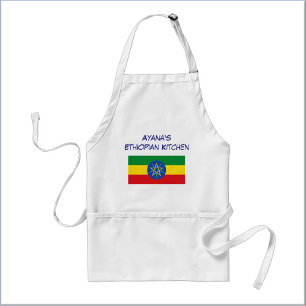 Custom Yellow Green & Red Ethiopian Flag Standard Apron