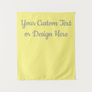 Custom Yellow Grey Sign Personalised Bridal Shower Tapestry