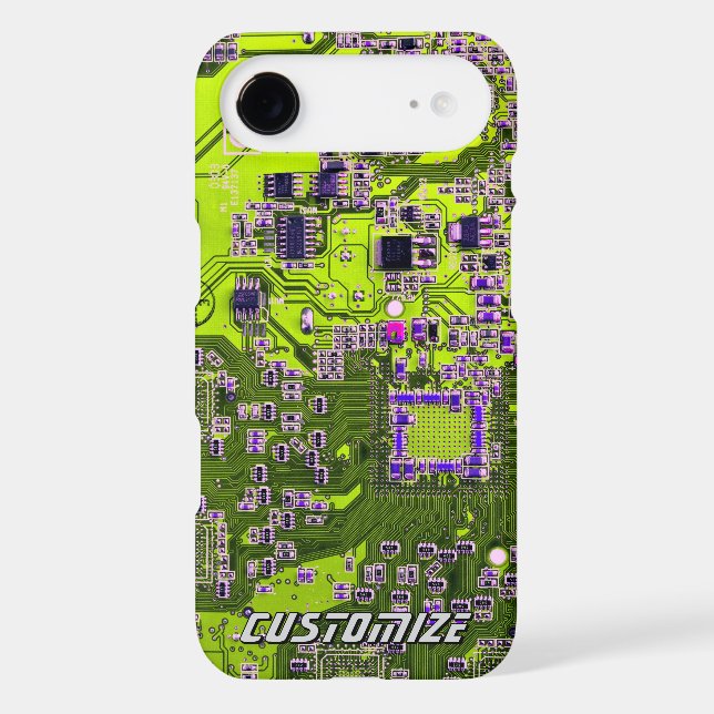Custom Yellow PCB Circuit Board for IT Pros 2 (Back)