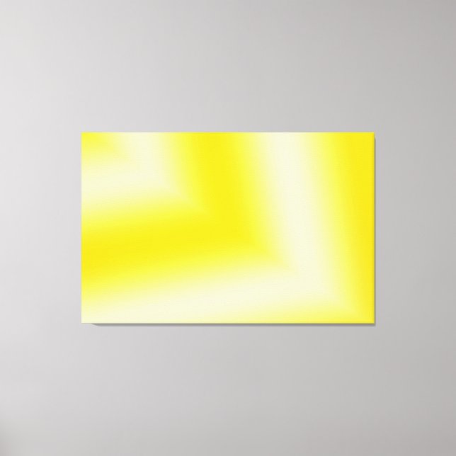 Custom Yellow & White Abstract Design Canvas Print (Front)