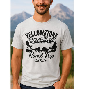 Custom Yellowstone Road Trip 2027 Family Shirt