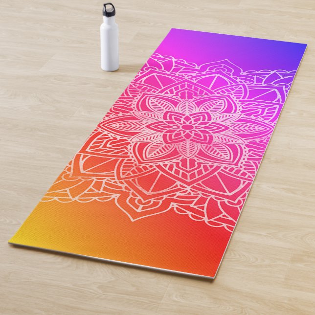 Custom yoga mat mandala (In Situ)