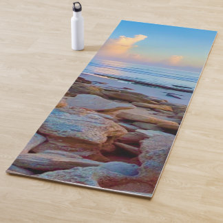 Custom yoga mat ocean sunrise