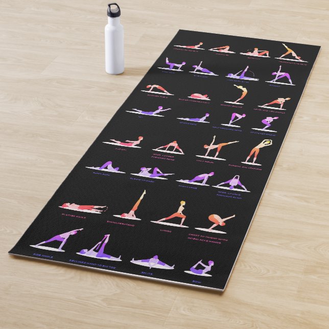 Custom Yoga Mats with Printed Poses (In Situ)