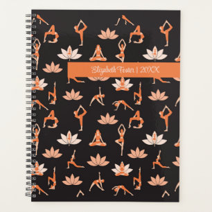 Custom Yoga Planner with Lotus Design