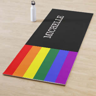 Custom Yoga Pride Gay Rainbow Carpet Yoga Mat