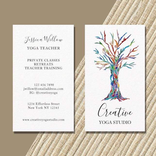 Custom Yoga Studio Business Card (Creator Uploaded)