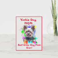 Custom Yorkie Mum Dog Best Crazy Dog Lady Digital