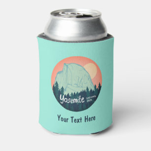 CUSTOM Yosemite National Park Half Dome Art Can Cooler