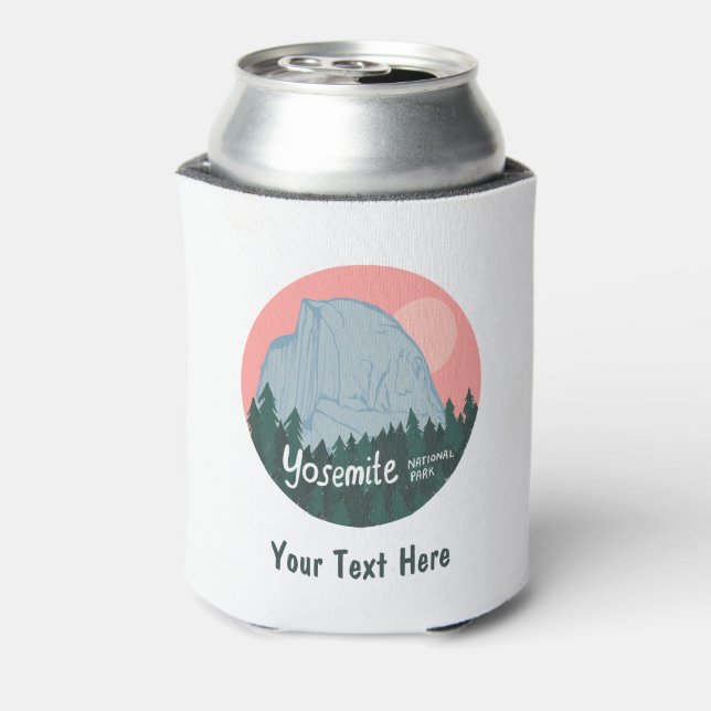 CUSTOM Yosemite National Park Half Dome Art Can Cooler (Can Back)