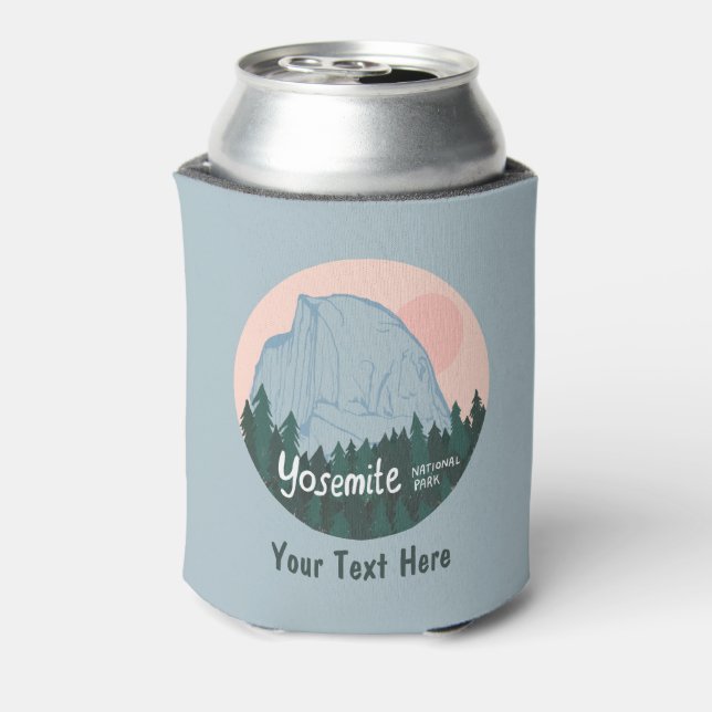 CUSTOM Yosemite National Park Half Dome Art Can Cooler (Can Back)