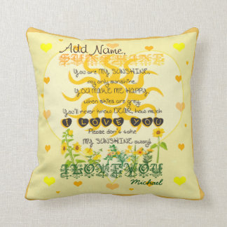 Custom You are My Sunshine Cushion