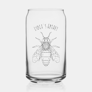 Custom Your Brand Apiary  Can Glass