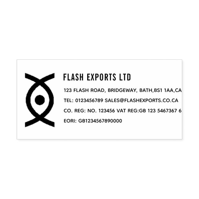 Custom Your Business Company Self Ink Stamp (Design)