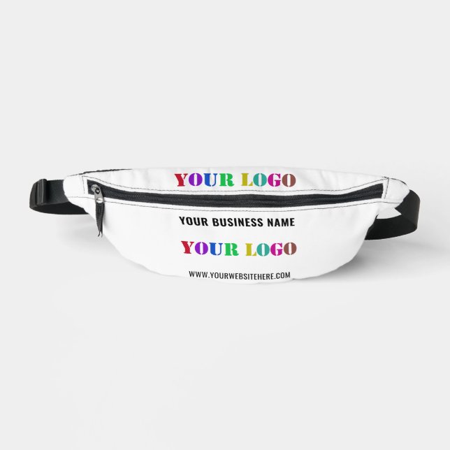 Custom Your Business Logo and Text Fanny Pack (Front)