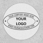 Custom Your Business Logo and Text Oval Patch