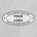 Custom Your Business Logo and Text Oval Patch