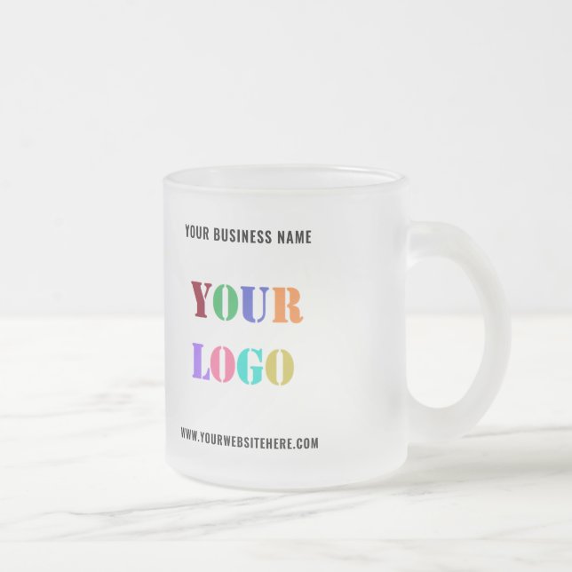 Custom Your Business Logo and Text Promotional Mug (Right)