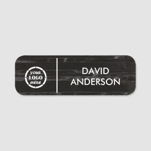 Custom Your Business Logo Basic Employee Staff Name Tag