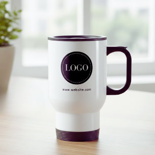 Custom Your Business Logo Branded Travel Mug