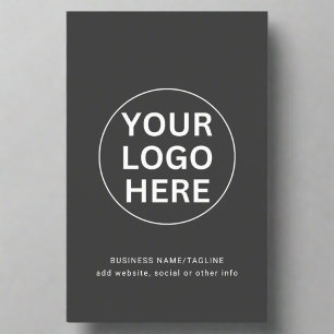 Custom Your Business Logo Clean Grey Professional Flyer