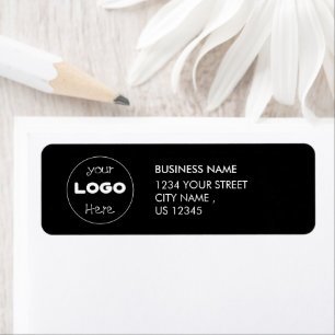 Custom Your business Logo   Elegant Return Address