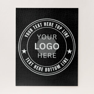 Custom Your Business Logo Name Template Jigsaw Puzzle