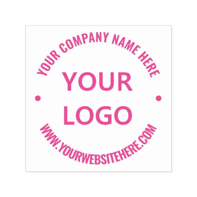 Custom Your Business Logo Name Website Round Stamp (Design)
