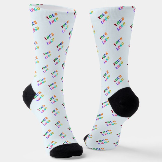 Custom Your Business Logo Socks Gift (Angled)